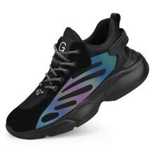 safegoat Safety Work Shoes With Steel Closed Toe, Thick Kevlar Midsole, Anti-Smash, Anti-Piercing, Lightweight, Breathable, Comfortable, Fashion, Casual, Sports, Anti-Slip, Suitable For Construction Site, Workshop, Factory - Black - View 10