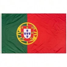 1 pièce Drapeau du Portugal imprimé sur les deux côtés (3x5FT), drapeau portugais suspendu en polyester, couleurs vives et résistant aux UV, décoration de drapeau national, décoration extérieure pour les jours fériés