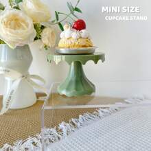 1 件 4.7 英寸塑料甜点桌展示套装、蛋糕架、纸杯蛋糕托、托盘,适用于生日派对、婚礼、新娘或婴儿送礼会的多功能设计,易于组装, - Mini Size - 查看 20