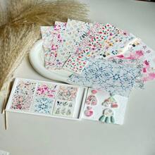 Polymer Clay Water Transfer Paper Fruit Flower Marble Transfer For Polymer Clay, Magic Transfer Paper For Polymer Clay Jewelry Earring Making Stickers