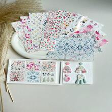 Polymer Clay Water Transfer Paper Fruit Flower Marble Transfer For Polymer Clay, Magic Transfer Paper For Polymer Clay Jewelry Earring Making Stickers