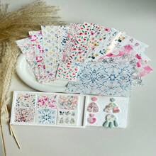 Polymer Clay Water Transfer Paper Fruit Flower Marble Transfer For Polymer Clay, Magic Transfer Paper For Polymer Clay Jewelry Earring Making Stickers