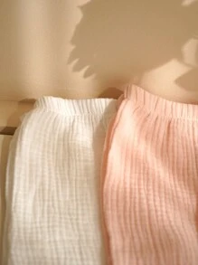 3pcs/Set Baby Girls Summer Spring Pants Baby Cute Baby Girl Floral Long Ruffle Pants Baby Girl Trousers - Multicolor - View 3