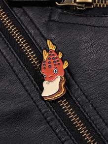 1pc Cute Fish Shaped Alloy Brooch, Clothing Bag Hat Pin, Friend Gift, Suitable For Men And Women Daily Wear