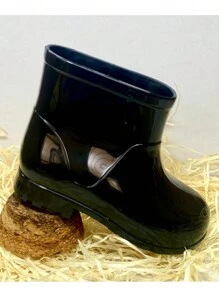 Comfortable Children's Rain Boot For Boys And Girls - Black - View 2