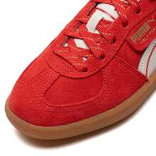 Puma Palermo Snaker Unisex Casual Sneakers, Fashion Low-Top Comfortable Skateboard Shoes, 401856-01 - Red--gold - View 8
