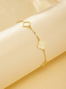 SYMFNY 1 SET de 2 pièces Bracelet et collier en argent sterling 925 de fleur creuse brillante de haute qualité. Accessoires de bijoux de luxe et de haute qualité pour la Saint-Valentin