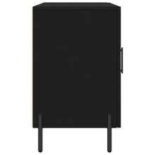 Modern Black Sideboard 100 Cm - Stylish Engineered Wood Cabinet With Legs Ample Storage Solutions & Decorative Storage Unit For Contemporary Home Decor - Black - View 6