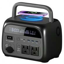 UAPOW Portable Power Station 345Wh LiFePO4 Battery - Solar Generator With 600W AC Output For Home Use Camping Travel RVs Emergencies Suitable For Outdoor Play, Gifts For Family, Friends, Birthday, Christmas, Winter, New Year