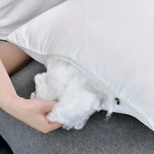 1pc Standard Size Pillow, Comfortable, Soft, Multi-Season, Versatile, 48cm X 74cm, White Pillow, Suitable For Single Person - White - View 3
