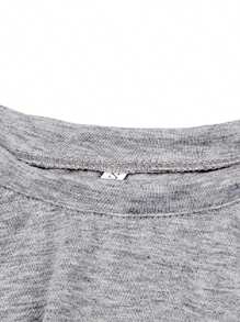 Women Tracksuits, Casual Sportswear Set Solid Color Long Sleeve O-Neck Pullover+Drawstring Trousers Lady Spring Tracksuit Outfit - Light Grey - View 3