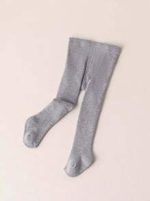 1 Pair Children's Warm & Breathable Tights - Thick Soft Terry Cloth, Stretchy Fitted, Autumn/Winter