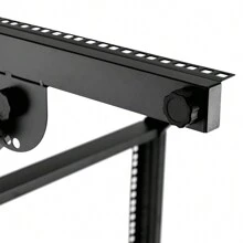 RAINAUT Versatile 9U Rack Mount Mixer Stand With Wheels - Modern Studio Equipment Cart For DJs, Musicians & Performers - Ideal For Home, Office, Or Music Studio Use Outdoor Decor - Black - View 9