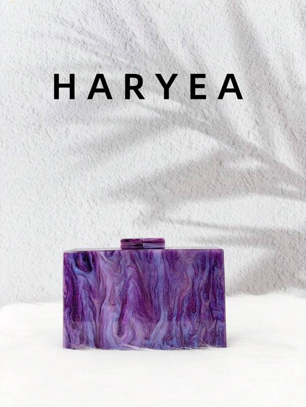 Bolso de embrague de acrílico con cadena de tirante elegante para mujer, adecuado para vestidos de fiesta, boda, bolso de mano, neceser de maquillaje mini UE/EE. UU., bolso de novia