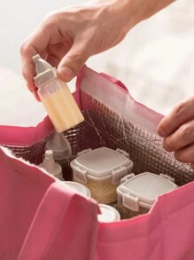 2/4/8pcs Portable Seasoning Squeeze Bottle, Mini Translucent Sauce Bottle For Outdoor Camping