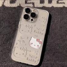 Sanrio Sanrio Cute Hello Kitty Shockproof Protective Full Coverage Phone Case Compatible With Apple IPhone 16/15/14/13/12/11/XSMax/XS/X/XR