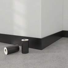 1 卷 10cmx5m 加厚木纹踢脚线墙贴 自粘式客厅卧室墙壁转角装饰 - 彩色 - 查看 9