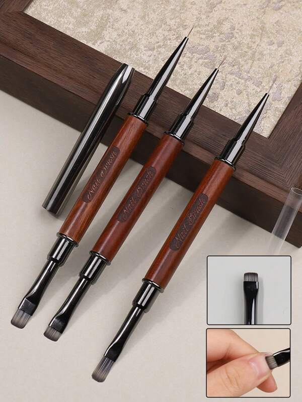 klimonla 5 فرش طقم رسم فن الأظافر بخطوط الماني فرنسي، فرش تحديد جل الأظافر، طقم عيد الميلاد