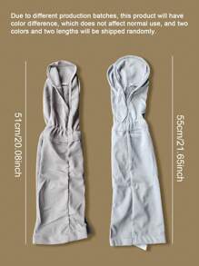 1 زوج أكمام ذراع من الحرير الرقيق، قفازات واقية من الشمس قابلة للتنفس من دون جنس للقيادة، مقاس كبير فضفاض