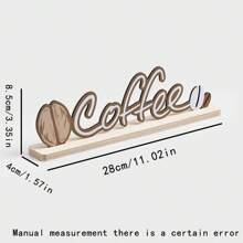 1 pieza Accesorio decorativo para el hogar de madera minimalista y creativo, adecuado para la entrada, la sala de estar, la cafetería, exhibición en la mesa - Caqui - Ver 6