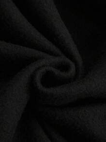 1pc Boys/Teenagers' Casual Stylish Patch Loose Simplified Varsity Jacket, Autumn/Winter