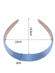 1条纯色宽檐发带，女士百搭简约头饰，适合日常通勤、发带、发箍、发饰、家居、护肤等场合佩戴。 - 彩色 - 查看 6