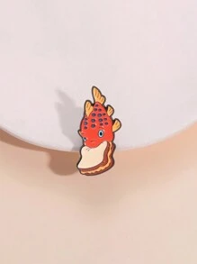 1pc Cute Fish Shaped Alloy Brooch, Clothing Bag Hat Pin, Friend Gift, Suitable For Men And Women Daily Wear
