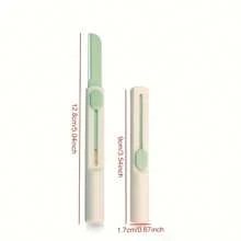 1 pieza Afeitadora de cejas, afeitadora de piel exfoliante multifuncional para la cara, moldeadora de cejas y cara, con cubierta de precisión, eliminador de vello facial para mujeres, recortadora de cejas, productos y accesorios para el cabello para peluquería, salón de belleza y artículos de viaje esenciales