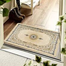 1/2 件波西米亚主题厨房地毯套装 - 金色条纹、花卉图案、防滑、可机洗、柔软涤纶，适用于浴室、走廊、床边 - 完美的家居装饰和礼物 - 彩色 - 查看 8