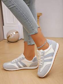 scarpi sportivi casual leggere e traspiranti per adolescenti, scarpe con suola morbida e platform, versatili scarpi sportivi sportive, nuove scarpe casual sportive traspiranti per primavera/autunno, con suola morbida antiscivolo
