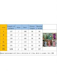 Women Plus Size Geometric Print Long Dress, V-Neck Puff Long Sleeve Loose Fashion Dress For Spring, Summer L/XL/2XL