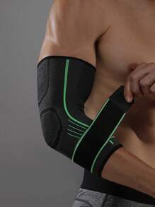 1pc Men's Elbow Pad, Suitable For Weightlifting, Fitness, Cycling, Outdoor Sports Like Basketball, Tennis, For Daily Or Outdoor Protection - Multicolor - View 2