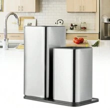 2 in 1 Aufbewahrung von Messern,Einzigartiges Messerblock Ohne Messer,hohes VolumenScheren-Organisator Entleerbarer Boden küchenhelfer aufbewahrung 22.50 * 11.20 * 23.60cm