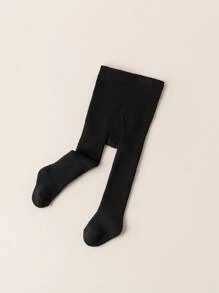 1 Pair Children's Warm & Breathable Tights - Thick Soft Terry Cloth, Stretchy Fitted, Autumn/Winter