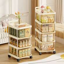 1 件抽屉式收纳车，便携式收纳车，多功能收纳车，适用于客厅、梳妆台、卧室、厨房，用于化妆品、日用品、婴儿用品、厨具 - 彩色 - 查看 8