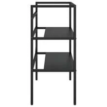 Stylish Black Iron Bathroom Washbasin Frame 78x83 Cm Modern Design Rust Resistant Sink Stand - Black - View 3