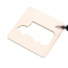 12 件/20 件/50 件 DIY 木制绘画套装（随机发货）、儿童创意木制工艺品、趣味涂漆木制玩具、散装儿童活动艺术项目、艺术与手工艺木制绘画派对礼物、男孩女孩生日礼物 - 彩色 - 查看 6