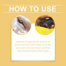 100ML Large Capacity Pet Paw Foam Cleanser Pet Cleaning Care Moisturizing And Nourishing Cat And Dog Paws Is Rich In Moisturizing And Nourishing Ingredients, Such As Natural Plant Oils, Etc