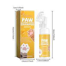 100ML Large Capacity Pet Paw Foam Cleanser Pet Cleaning Care Moisturizing And Nourishing Cat And Dog Paws Is Rich In Moisturizing And Nourishing Ingredients, Such As Natural Plant Oils, Etc