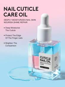 MAOMIA 1pc Double Layer Cuticle Oil - 0.34 Fl Oz. | Nourishing Formula With A Light Floral Scent | Great For Nail And Cuticle Care | Deeply Nourishing, Fast Absorbing, Long-Lasting Hydration | Enhances Nail Health And Shine