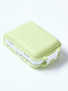 旅行用便携式药盒防潮药丸整理器可重复使用药盒男女药品计划器日常口袋药盒可容纳维生素药品和补充剂家庭旅行必备配件户外办公室返校 - 彩色 - 查看 15