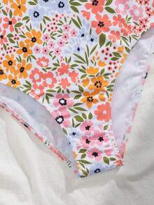 Floral Print Stylish Sexy One-Piece Swimsuit For Women, For Summer Beach Vacation