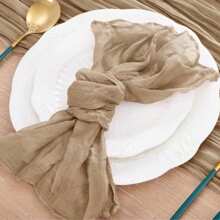 6/12/24/48pcs Set Cheese Printed Napkins, 50cm X 50cm Country Style Autumn Napkins, Suitable For Wedding, Autumn Dining Table Decoration