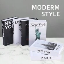 一款以书为灵感的收纳盒，设计时尚，模拟收纳盒道具和书籍模型，整理桌面小物件，收藏遥控器和卡片，隐藏式收纳，让你的桌面和书架美观整洁最佳礼物 - 彩色 - 查看 10