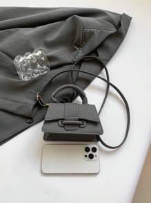 Bolso de lápiz labial de textura súper popular de este año 2025, bolso pequeño cuadrado mini extranjero, nuevo bolso de mano versátil de unicolor para mujer