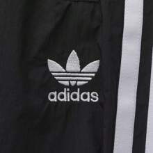 Adidas Originals 2024 女士 3S 梭织长裤 IY7251 - 黑色 - 查看 3