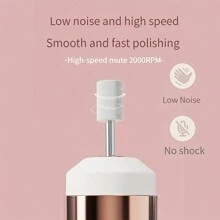 Portable Electric Nail File, With 5 Drill Bits, USB Rechargeable, LED Light, Adjustable Speed, Manicure & Nail Care Set - Multicolor - View 10