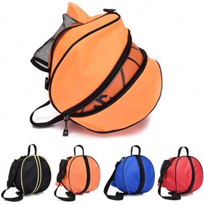 Durable Portable Basketball Bag, Suitable For Size 7/6/5 Basketball & Football, Handheld Or Backpack Storage Tote
