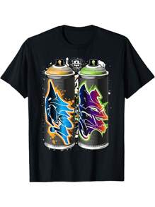EWHGraffiti Fat Cap Spray Paint Cans - The Pillars Of Urban Art T-Shirt