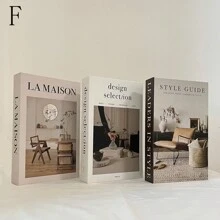 3pcs Folding Fake Book Ornament, Creative English Text Faux Book Decorative Display Prop, Professional Packaging Best Gifts Birthday Graduation